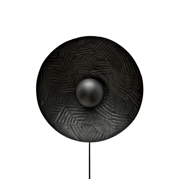 Ribble vägglampa Matt svart 35cm
