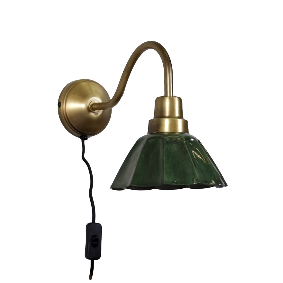PR Home Ester vägglampa Mörkgrön 34cm | Inomhusbelysning - Vägglampor - Vägglampor Interiör | Lampspecialisterna