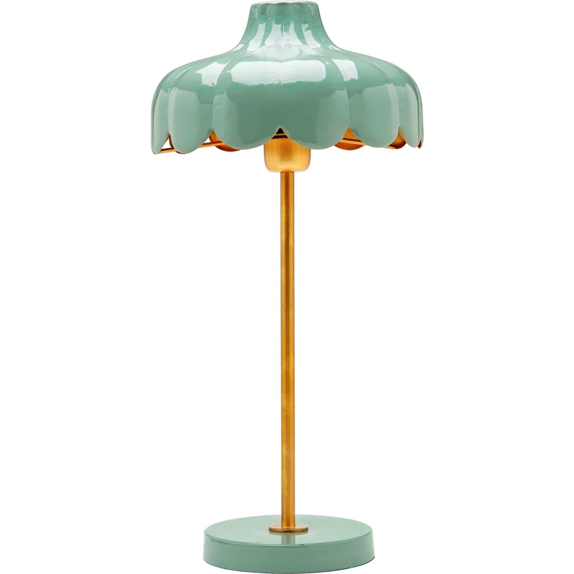 PR Home Wells bordslampa Grön/guld 50cm | Inomhusbelysning - Bordslampor - Bordslampor Interiör | Lampspecialisterna
