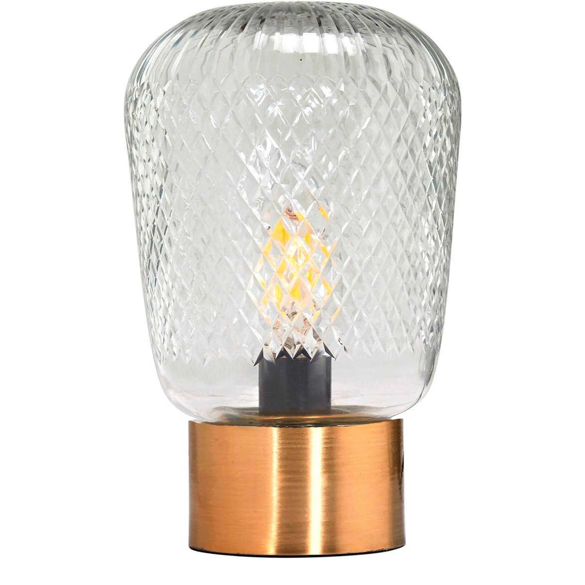 PR Home Juliette bordslampa Klar/mässing 21cm | Inomhusbelysning - Bordslampor - Bordslampor Interiör | Lampspecialisterna