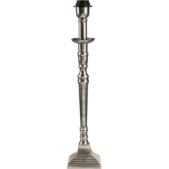 Salong lampfot, antiksilver 33cm