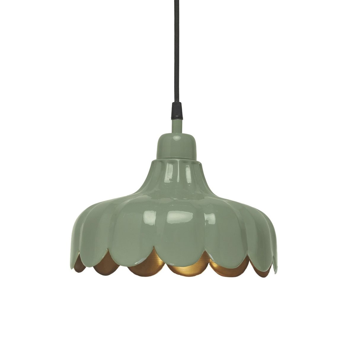 PR Home Wells tak/fönsterlam Mossa/guld 24cm | Inomhusbelysning - Taklampor - Taklampor hängande | Lampspecialisterna