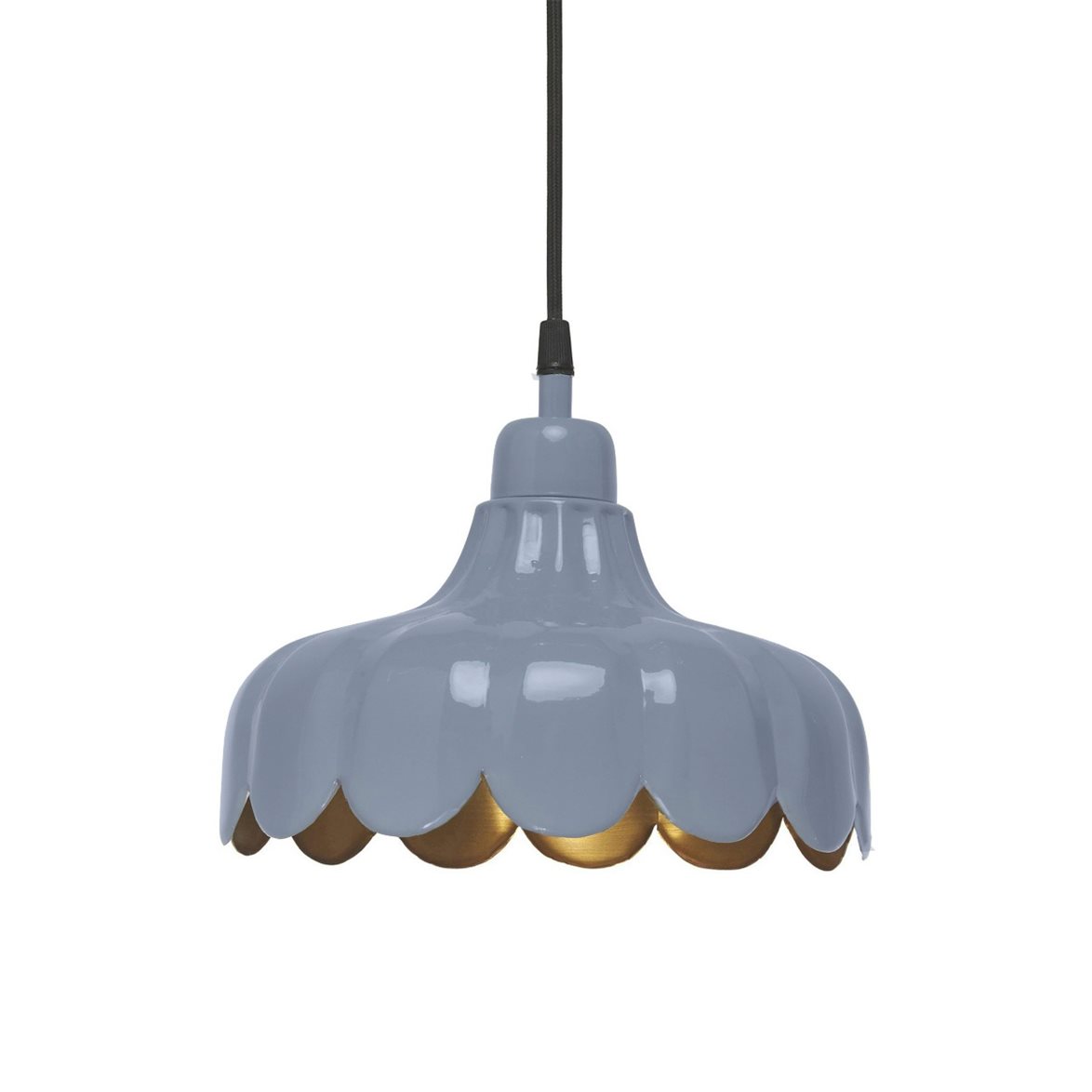 PR Home Wells tak/fönsterlam Denim/guld 24cm | Inomhusbelysning - Taklampor - Taklampor hängande | Lampspecialisterna