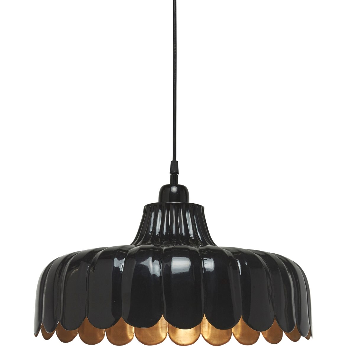 PR Home Wells taklampa Svart/guld 43cm | Inomhusbelysning - Taklampor - Taklampor hängande | Lampspecialisterna