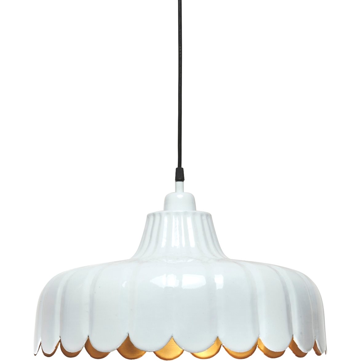PR Home Wells taklampa Vit/guld 43cm | Inomhusbelysning - Taklampor - Taklampor hängande | Lampspecialisterna