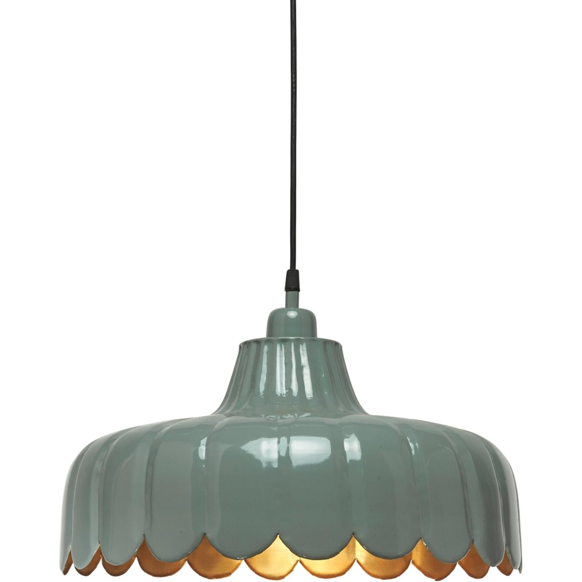 PR Home Wells taklampa Grön/guld 43cm | Inomhusbelysning - Taklampor - Taklampor hängande | Lampspecialisterna