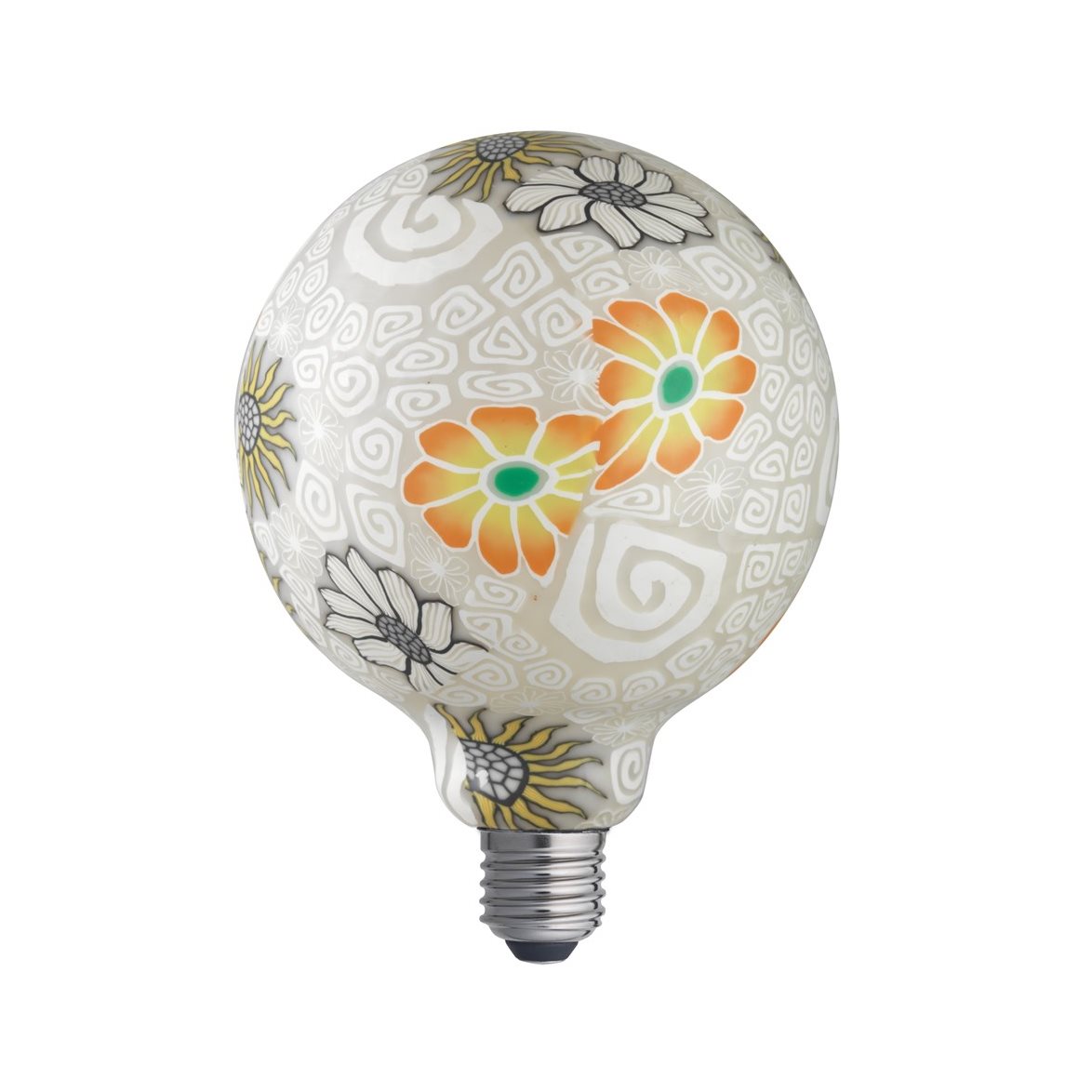 Unison FLOWER GREY globlampa 125mm E27 1,6W 2700K dimbar