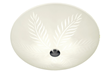 PALMBLAD plafond vit/stål 42cm
