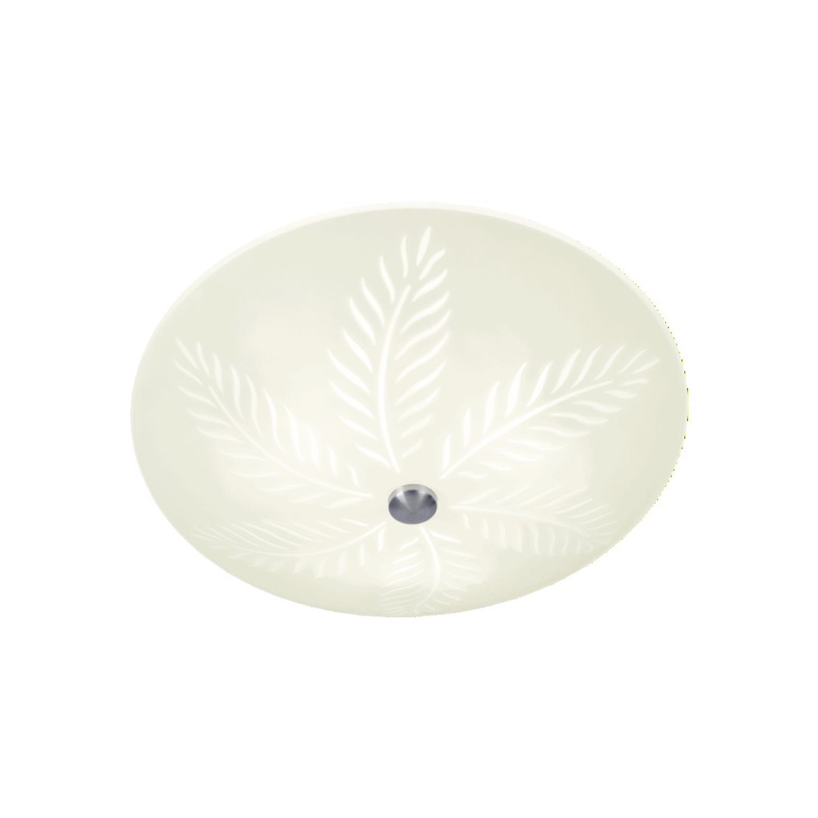 Aneta PALMBLAD plafond. vit/stål 50 cm