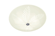 PALMBLAD plafond. vit/stål 50 cm