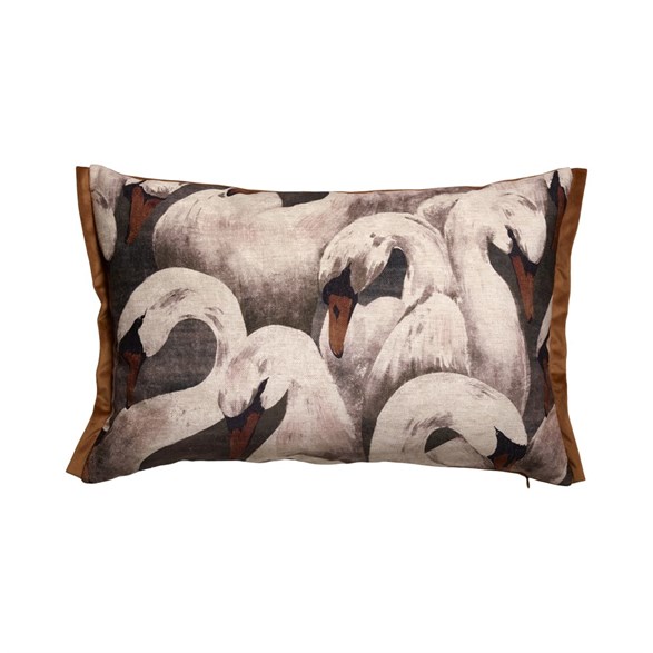 Kuddfodral Swan Brun, 40x60cm