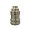 Lamphållare E14 nickel 2 ringar M10, jordad