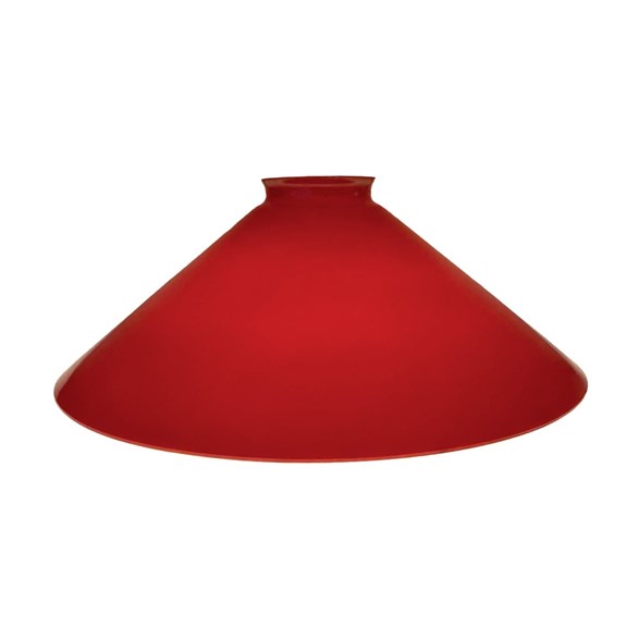 Skomakarskärm flat 250 mm röd
