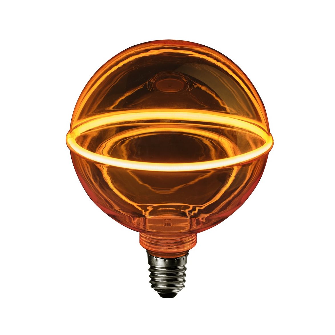 Unison O-LED horizontal gold glob 130mm E27 4W 1800K dimbar