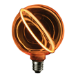 O-LED diagonal gold glob 130mm E27 4W 1800K dimbar