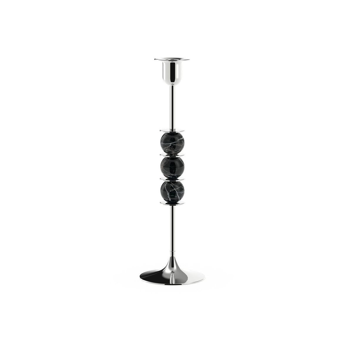 Palette Tindra Triad Ljusstake Polerat silver 30 cm