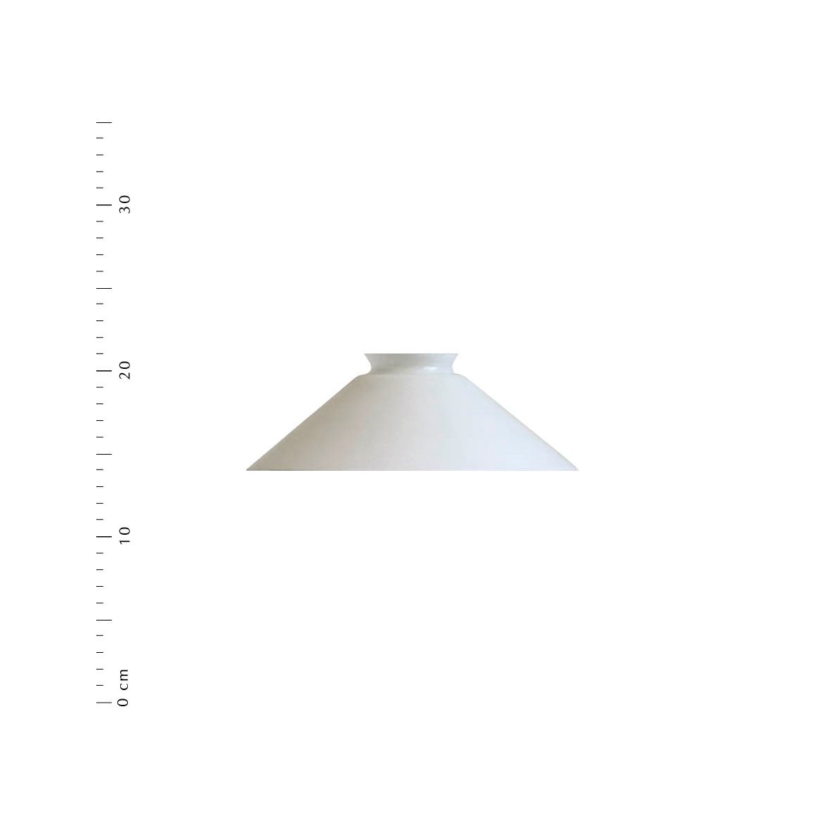 Skomakarskärm 20/60, opalvit