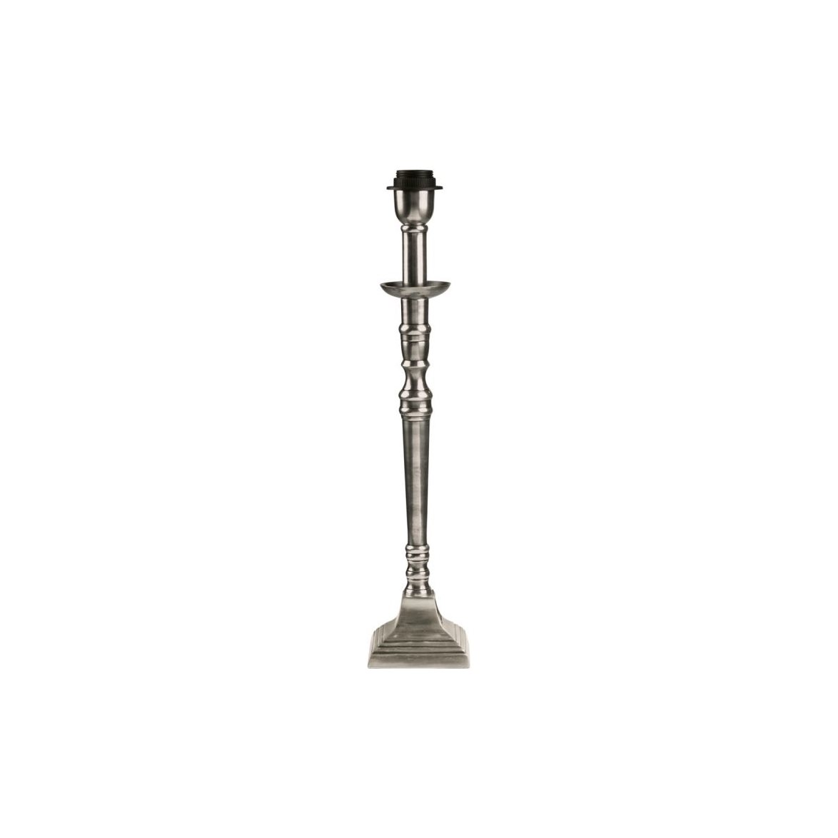 Salong lampfot, antiksilver 42cm