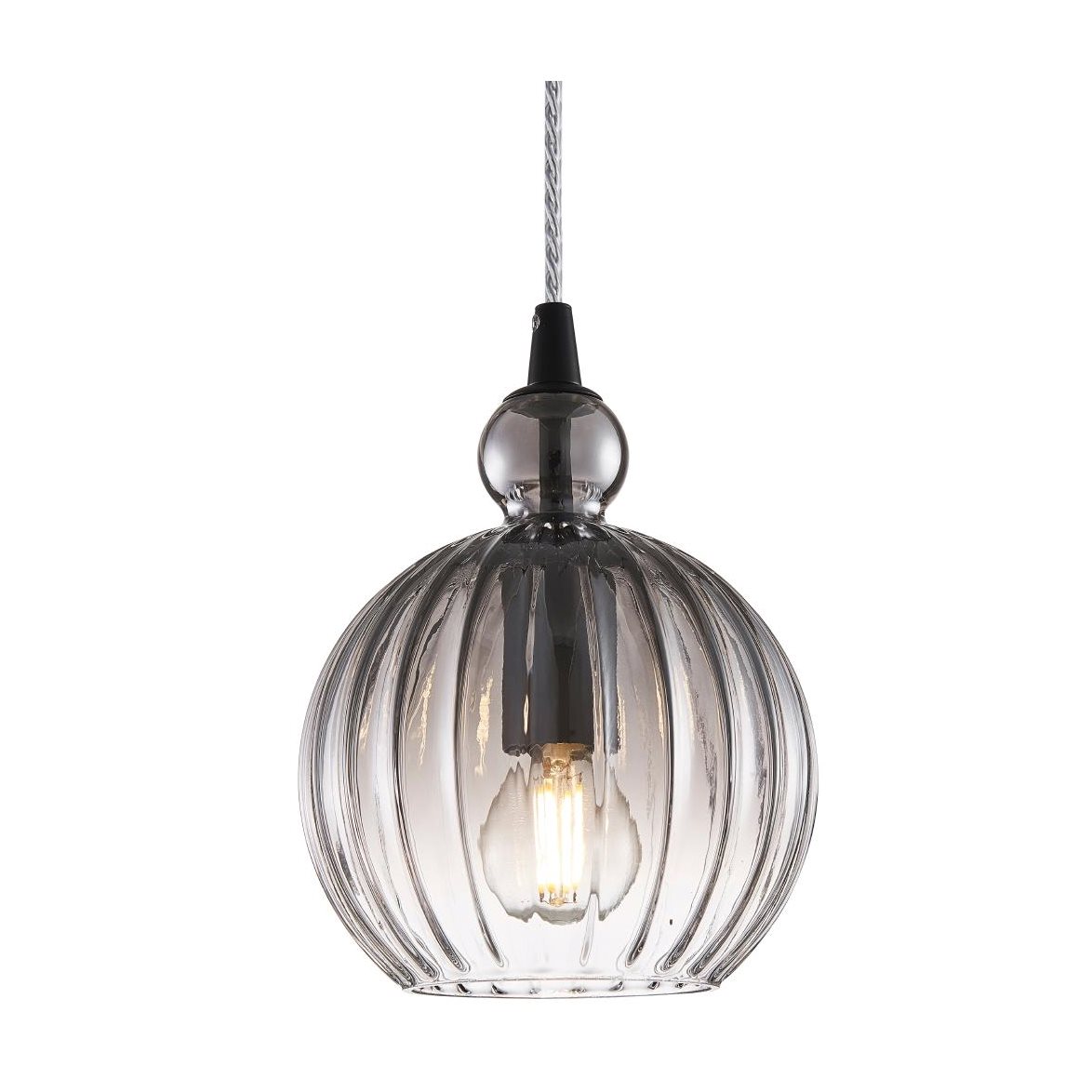 Ball Ball taklampa, rökfärgad 15cm