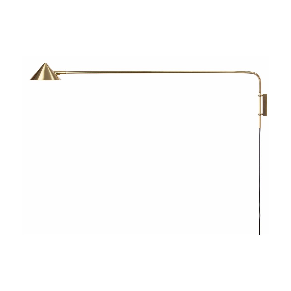 Kelly vägglampa long, guld