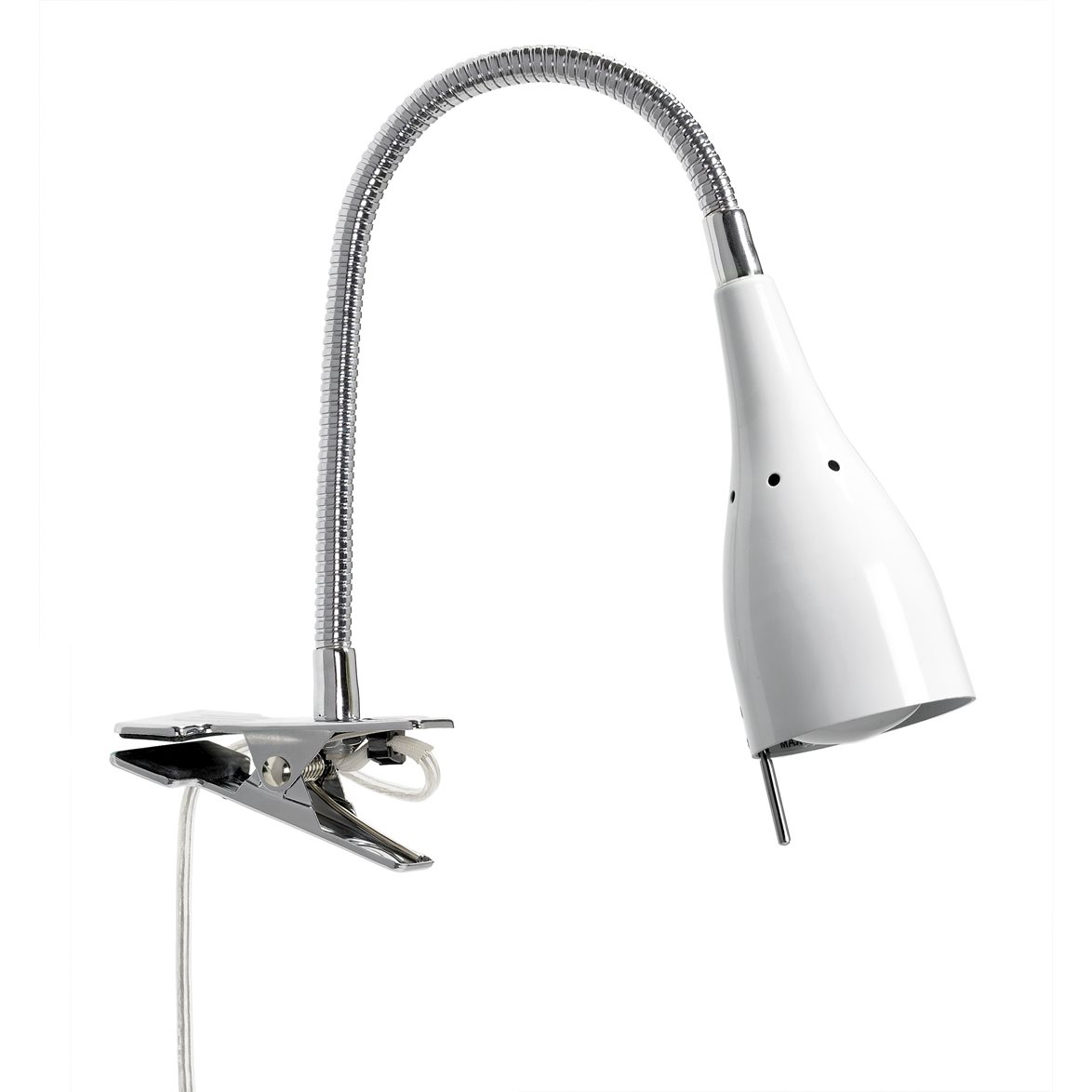 Tanum klämspot, vit 37cm