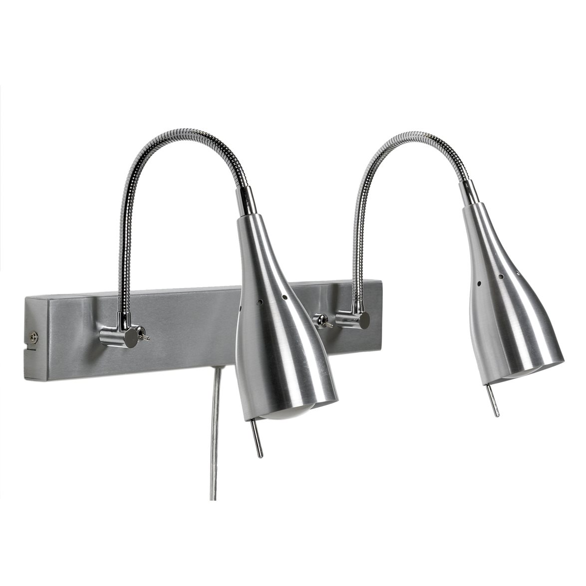 Tanum 2 vägglampa, aluminium 37cm