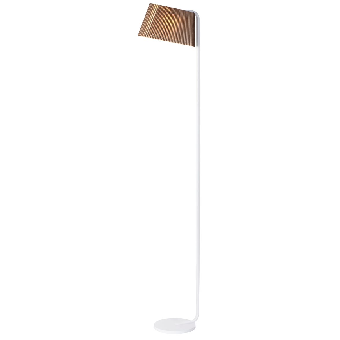 Owalo 7010 golvlampa, valnöt 168cm
