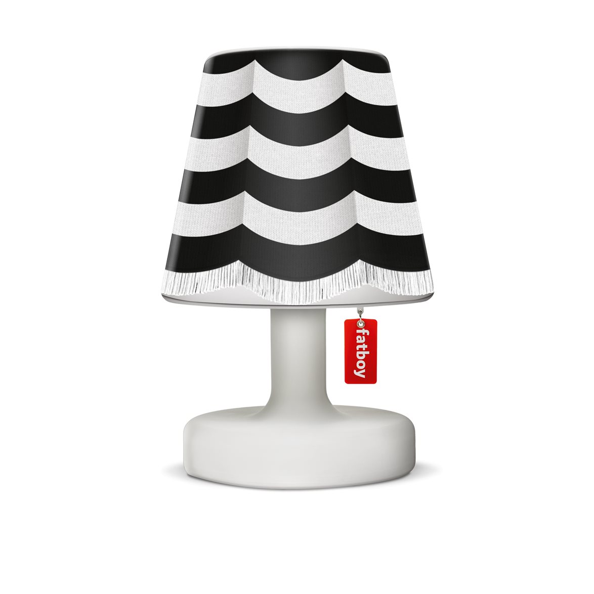 Fatboy cooper cappie skärm, stripe curtain black