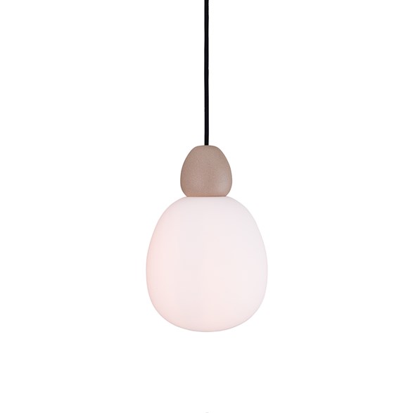 Buddy pendel sand struktur/opal glass