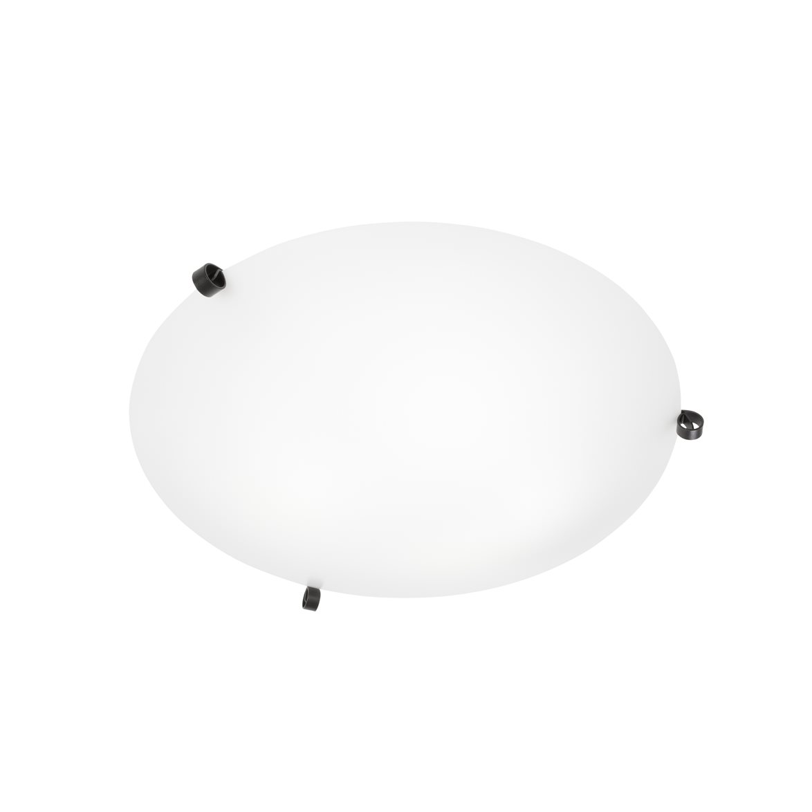 Ögla plafond, svart/vit 45cm