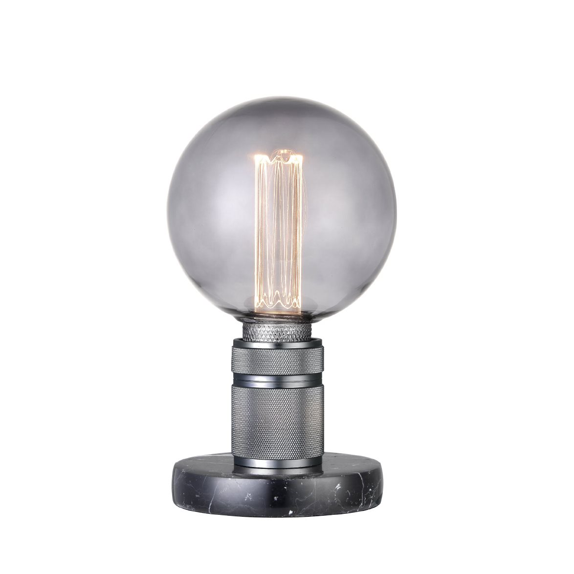 Halo bordslampa E27, svart/marmor