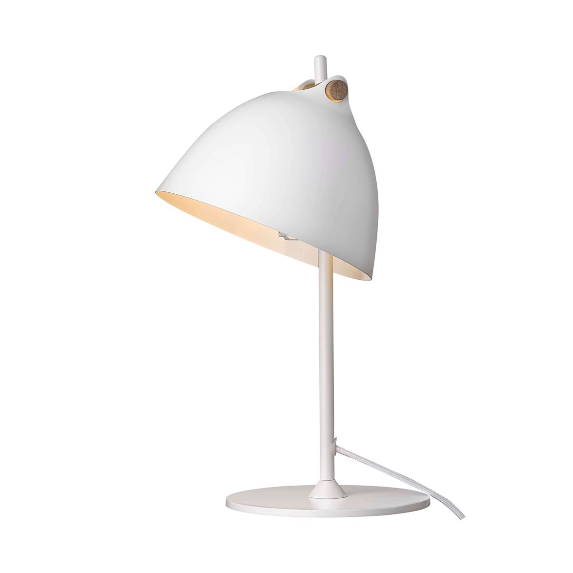 ÅRHUS bordslampa Ø18, vit/trä