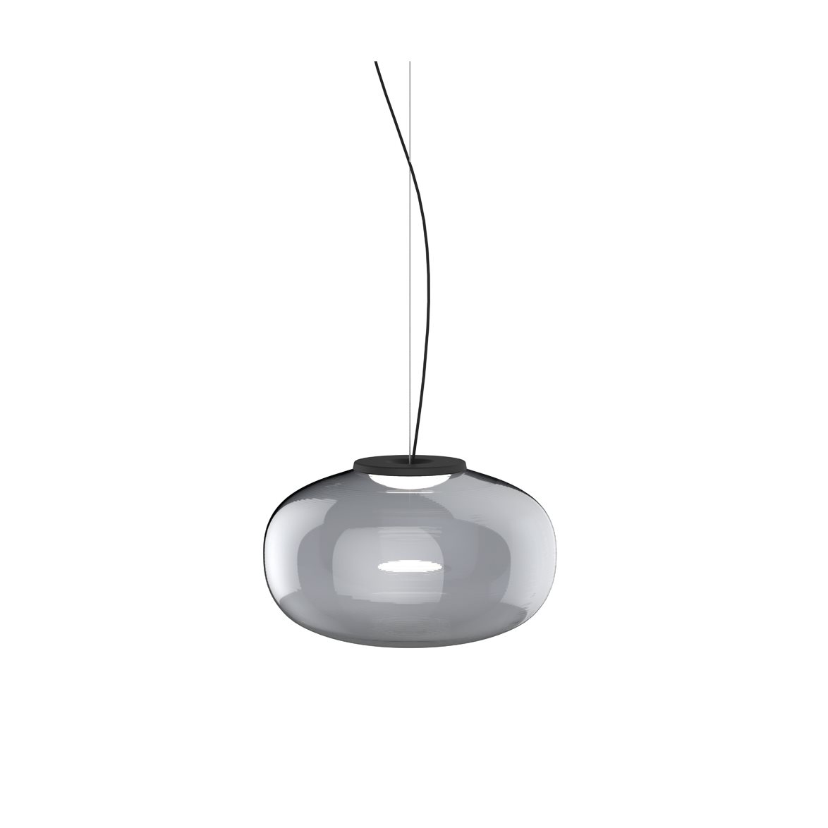 Karl-Johan pendel LED, Smoked Glass Ø40