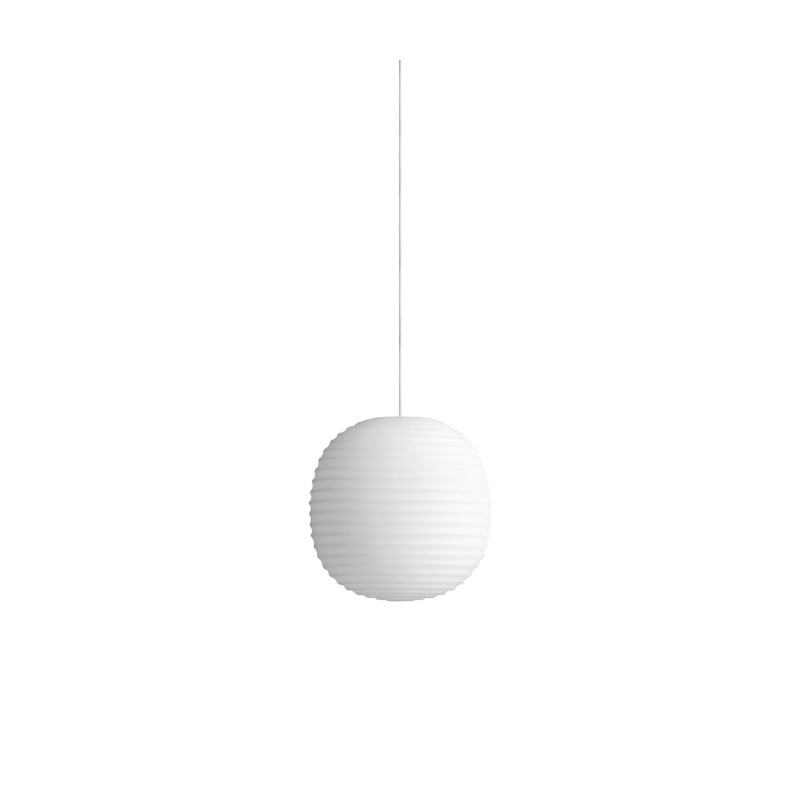 Lantern pendel, Frosted White Opal Glass, Ø20