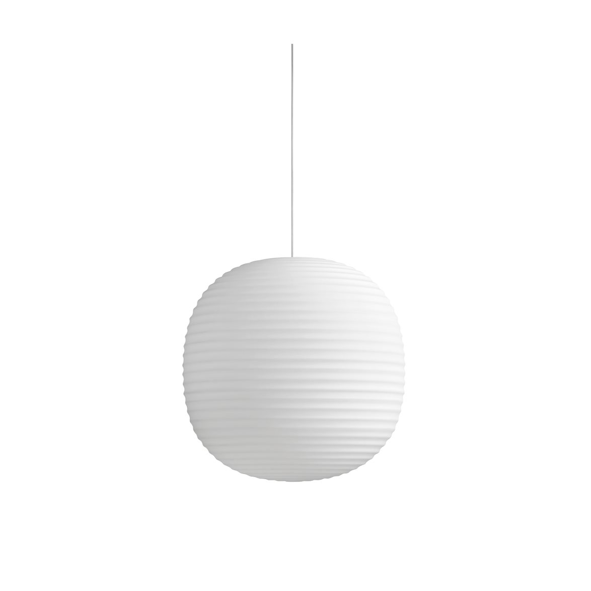 Lantern pendel, Frosted White Opal Glass, Ø40