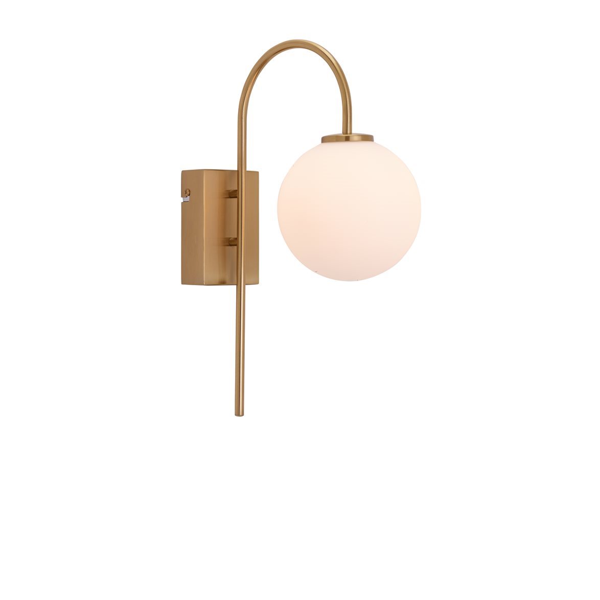 Ballon vägglampa satinmässing G9