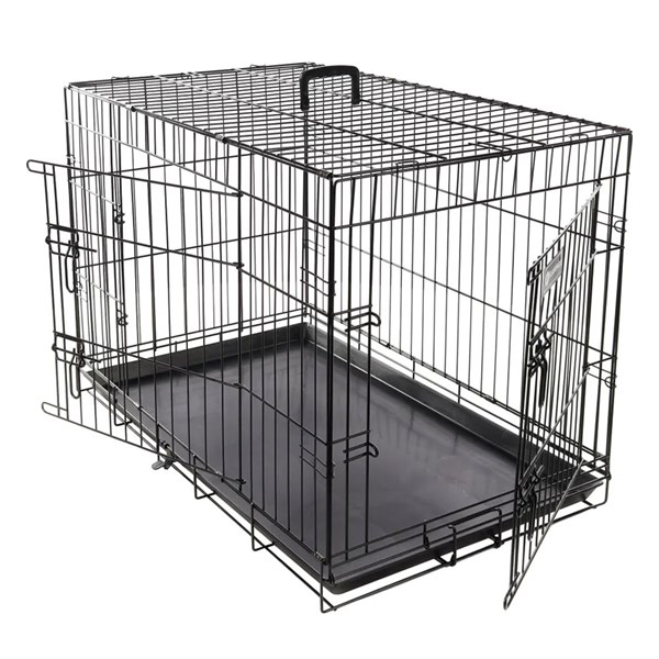Flamingo Hundbur Metall EBO Svart L