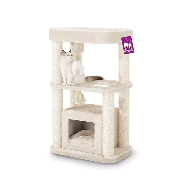Pet Rebels Klösmöbel Villa 100 ljus beige