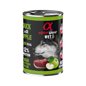 Alpha Spirit Dog Wet Duck With Green Apple 400g