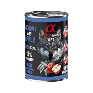 Alpha Spirit Dog Wet Anchovy With Red Apple 400g