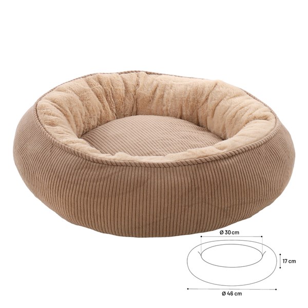 Flamingo Hundsäng Colette, beige 46cm