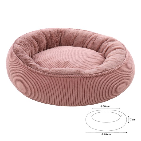 Flamingo Hundsäng Colette, antikrosa 46cm