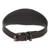 Flamingo Hundhalsband Denver läder brun vinthund S/M 26-32cm 50mm