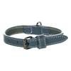 Flamingo Hundhalsband Denver läder blå S/M 31-39cm 20mm