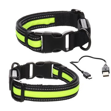Flamingo Halsband Flitsy med belysning 42-63cm