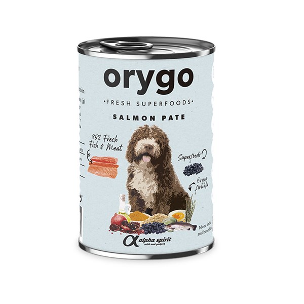 Orygo Paté Adult Salmon/Blueberries 400g