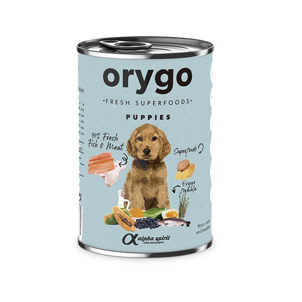 Orygo Paté Puppies Salmon/Sweet Potato 400g