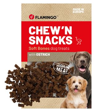 Flamingo Chew'n snack med med strutssmak 150g