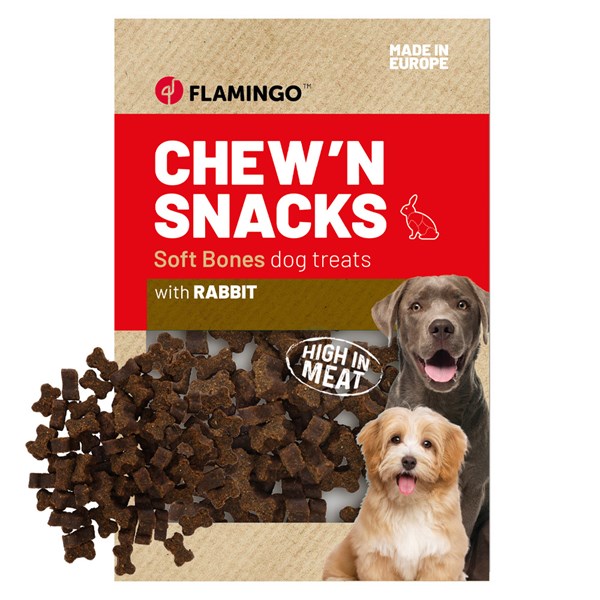 Flamingo Chew'n snack med med kaninsmak 150g