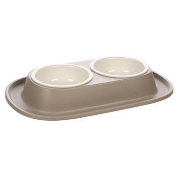 Flamingo Matbar Ilko Taupe plast 2x0,2L 31x19,5x4cm Ø9,5cm